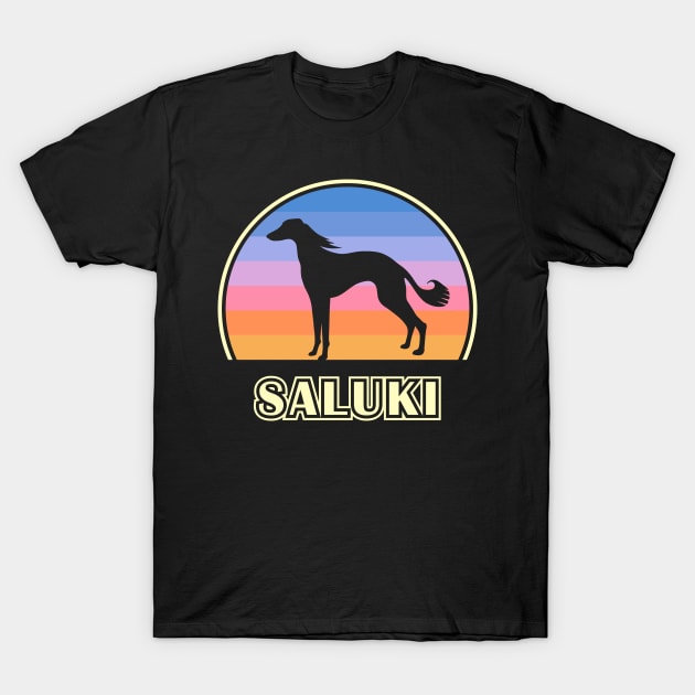 Saluki Vintage Sunset Dog T-Shirt by millersye